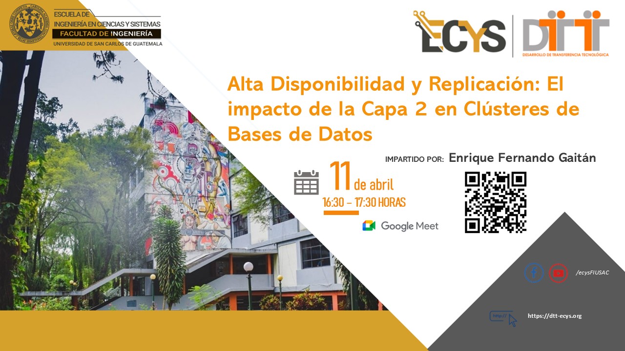 Alta  Disponibilidad  y Replicación:  El impacto de  la Capa 2 en  Clústeres de  Bases de  Datos