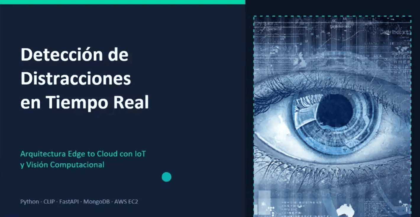 Detección de distracciones en tiempo real: Arquitectura Edge to Cloud con IoT y visión computacional