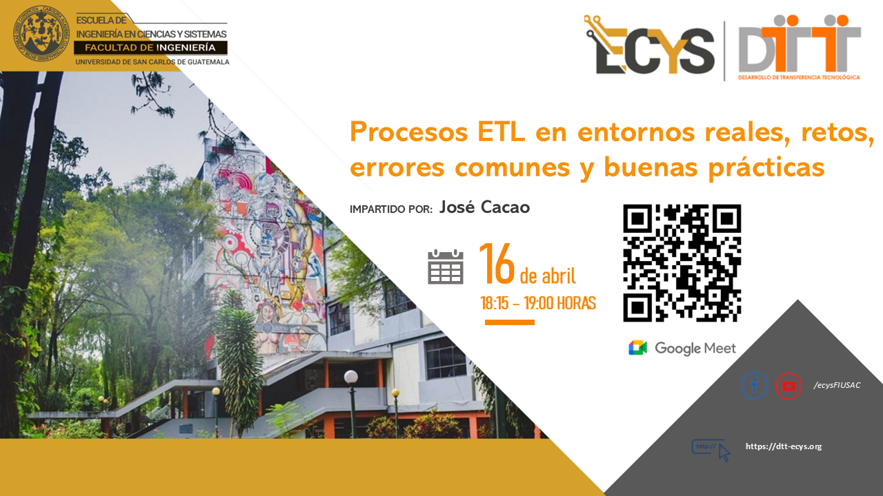 Proceso ETL en entornos reales, retos, errores comunes y buenas prácticas.