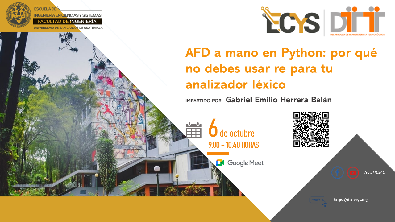 AFD a mano en Python: por qué no debes usar re para tu analizador léxico